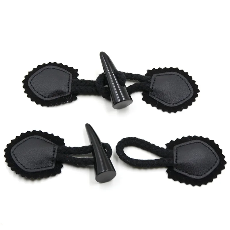 2 шт./упак. имитация бычьей рога кожаные кнопки веревки детский ручной материал