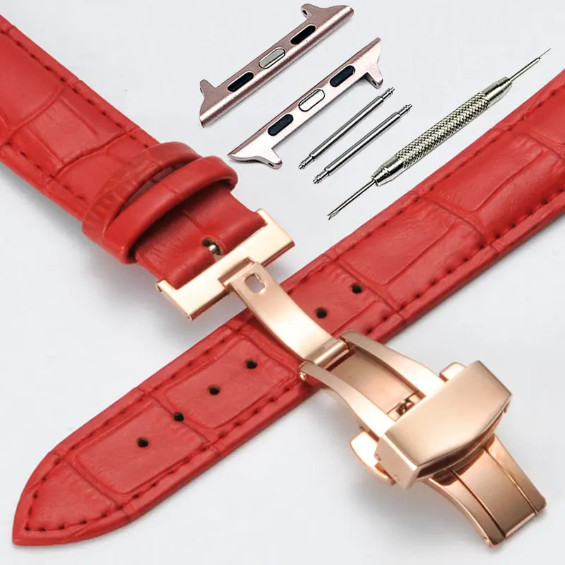 Ремешок из натуральной кожи для наручных часов iWatch Apple Watch 38 мм 42 мм|Ремешки часов|