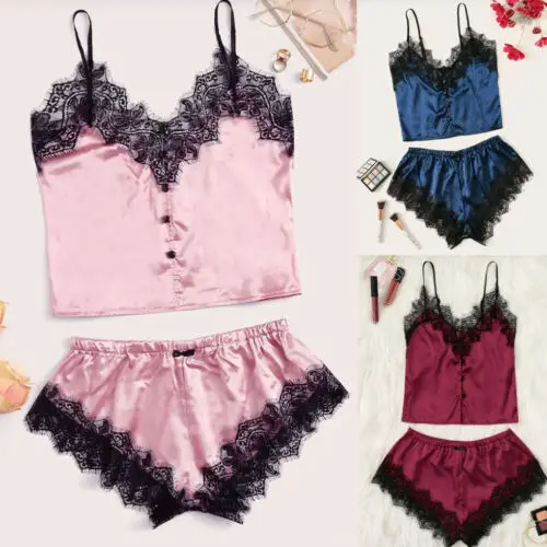 Сексуальное женское кружевное ночное белье мини платье Babydoll Нижнее Белье для