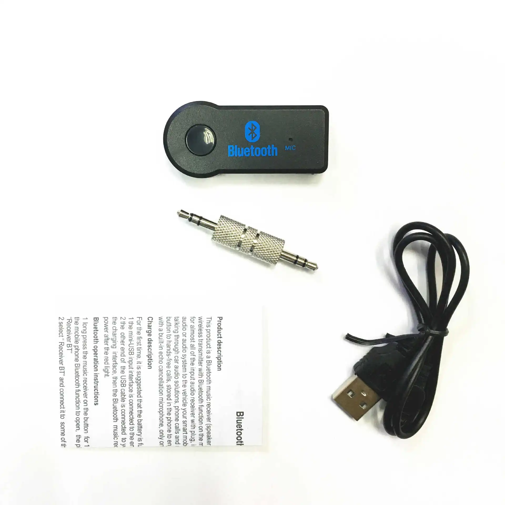 HCQWBING беспроводной Bluetooth приемник передатчик адаптер 3,5 мм разъем для автомобильной музыки аудио Aux A2dp наушники ресивер Handsfree