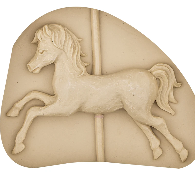 Карусель лошадь 3D силиконовая форма для мыла конфет шоколада льда украшения