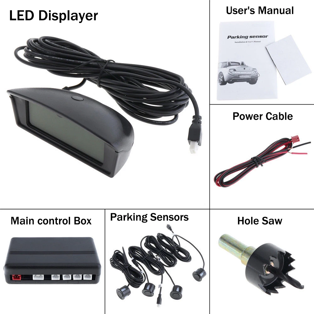 Автомобильный парктросветодио дный Ник светодиодный дистанционный дисплей
