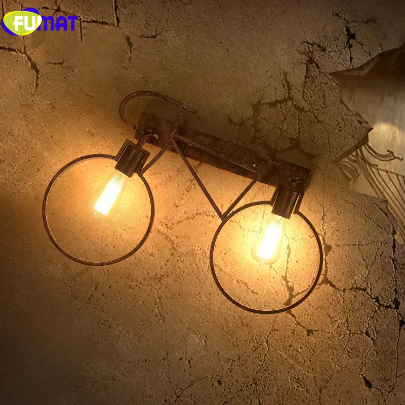 FUMAT креативные велосипедные настенные светильники винтажные бар кафе проходной