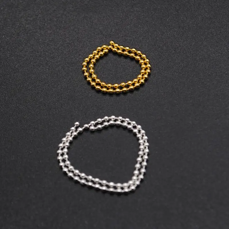 3D Nail Art Decoration 6cm Gold & Silver Chain Stylish Design Tips Tools Decor DIY Beauty Accessories |
