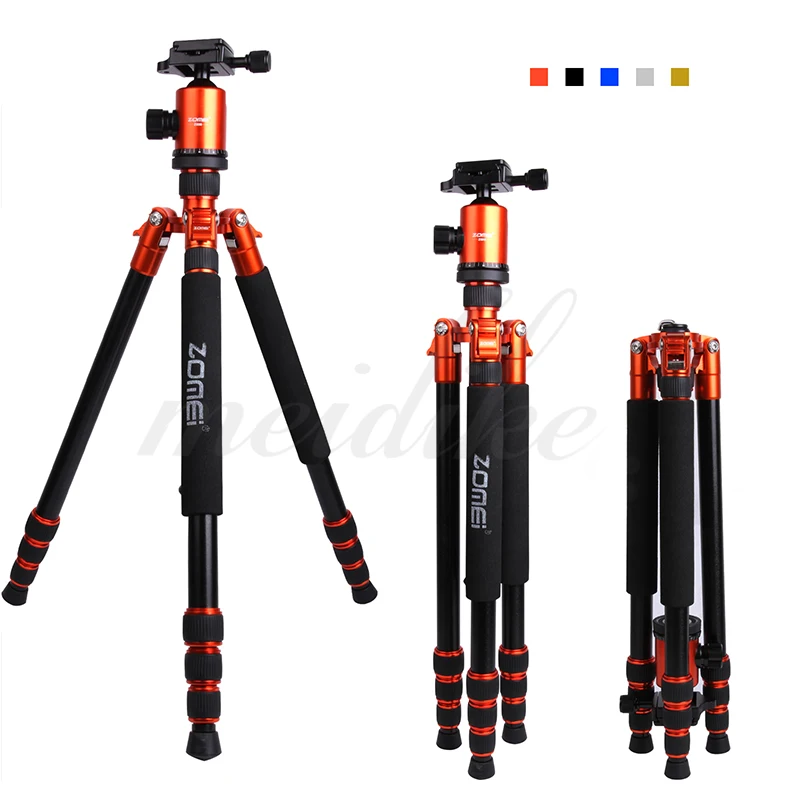 

New Zomei Z888 Professional DSLR Camera Tripod Monopod & Ball Head Quick Release Plate For SLR DHL Free Shipping