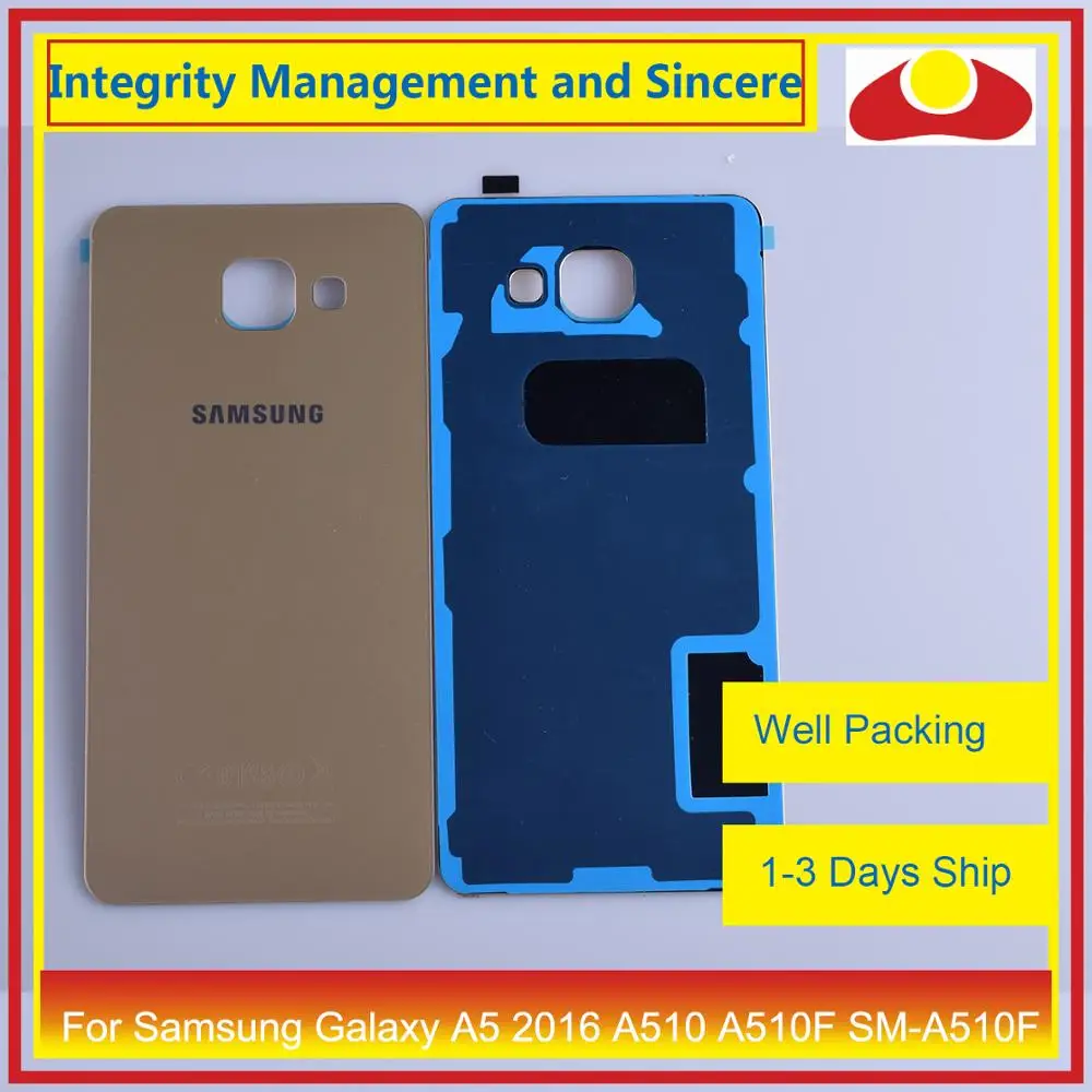 

10Pcs/lot For Samsung Galaxy A5 2016 A510 A510F SM-A510F Housing Battery Door Rear Back Cover Case Chassis Shell