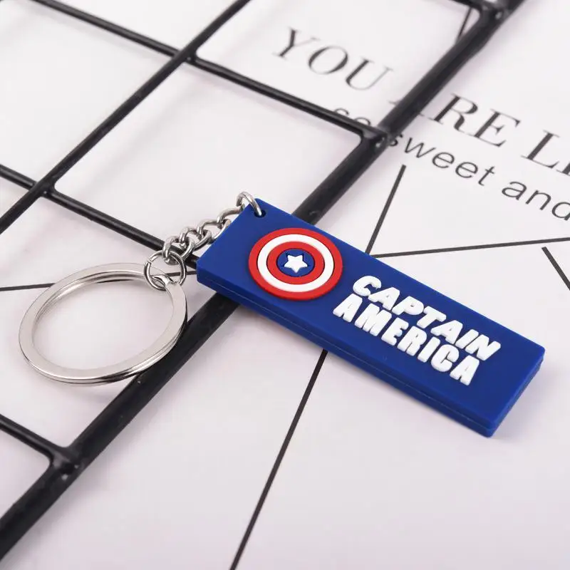 7 Marvel Мстители брелок Железный человек паук Капитан Америка Супергерой сумка Подвеска маленький подарок - Цвет: 7