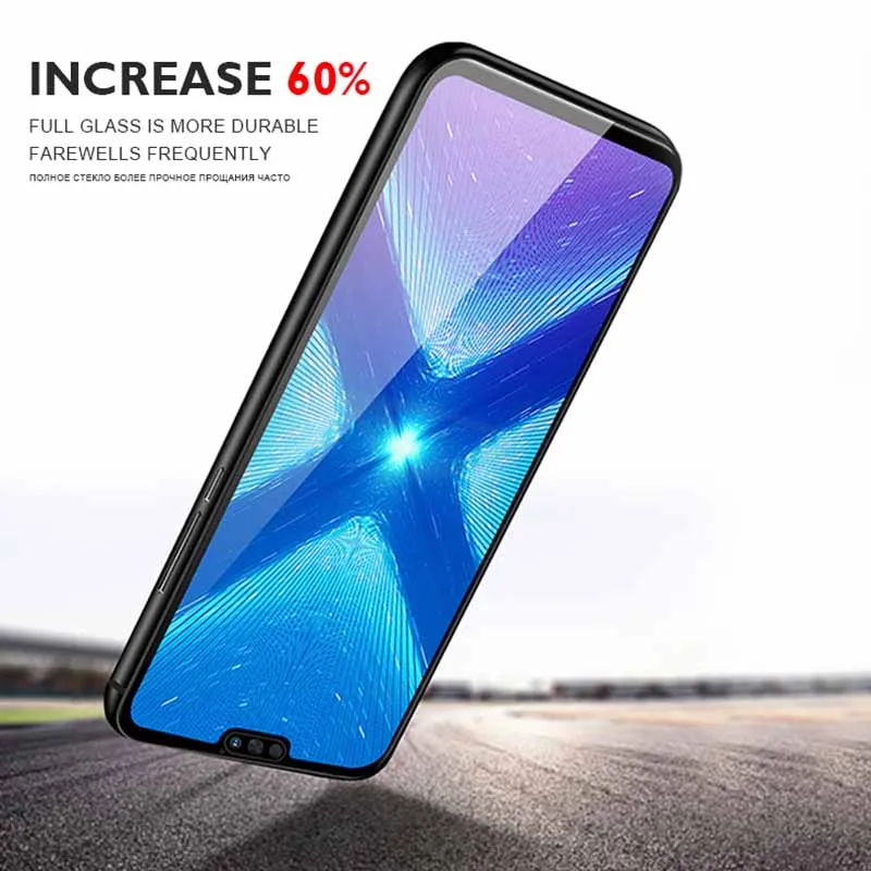 Защитное стекло закаленное 9D для Huawei Honor 8x 8c 8a pro 8s|Защитные стёкла и плёнки