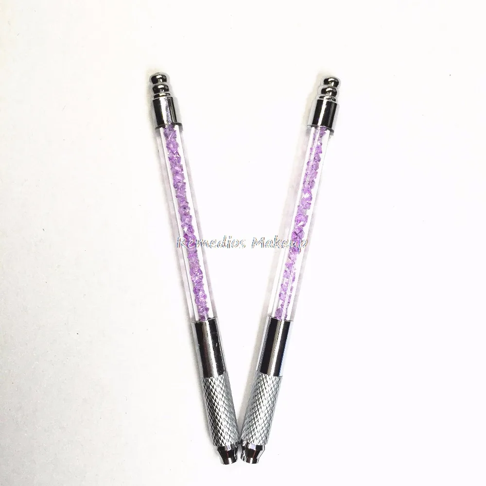 Бесплатная доставка 2 шт. Новое поступление фиолетовая ручная тату-ручка для
