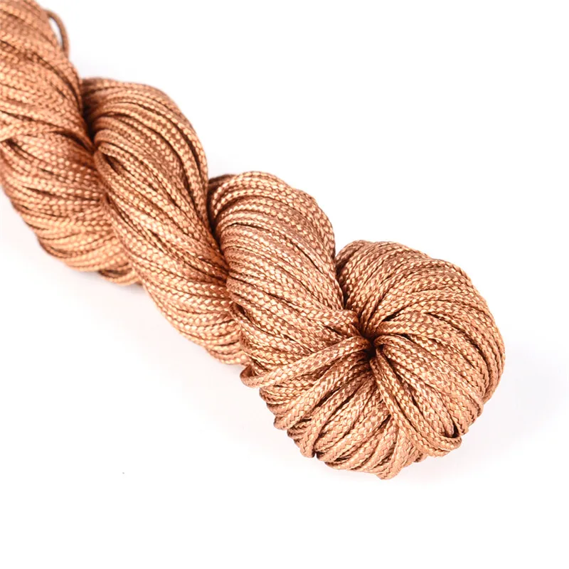20 м макраме Шелковый китайский узел атласный нейлоновый шнур веревка 1 мм Сделай