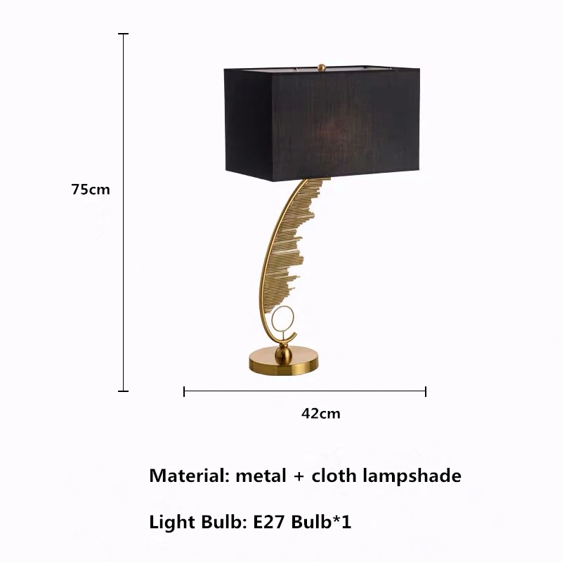 Креативная прикроватная настольная лампа художественного дизайна для гостиной