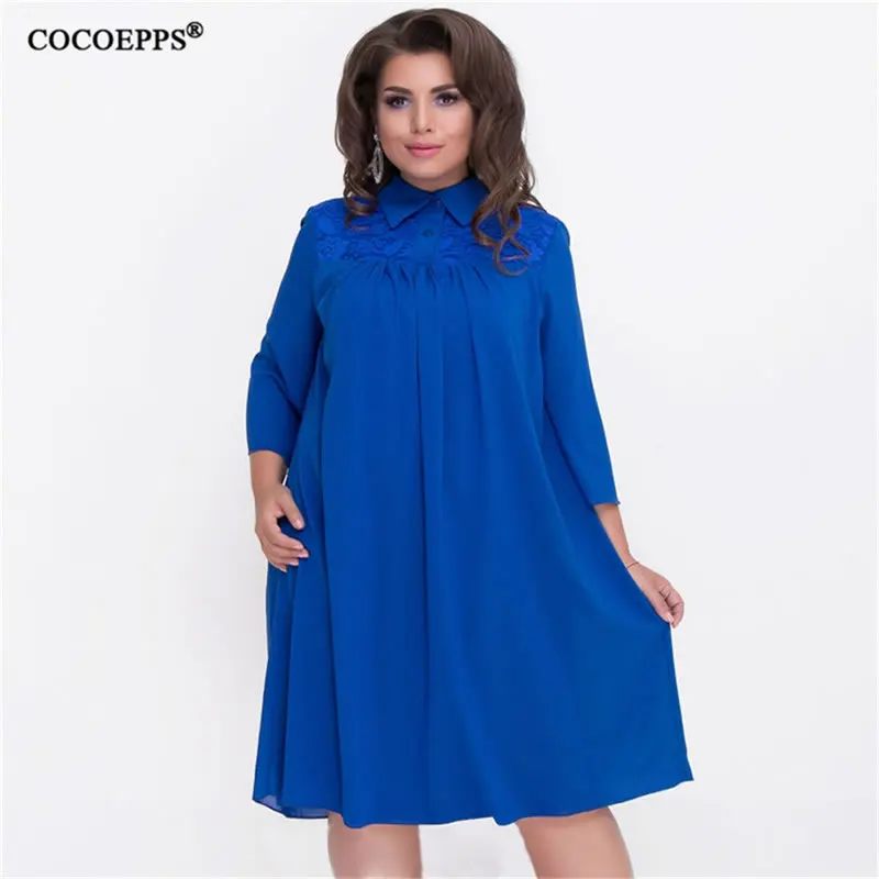 5XL 6XL 2019 осеннее женское кружевное платье большого размера повседневное зимнее