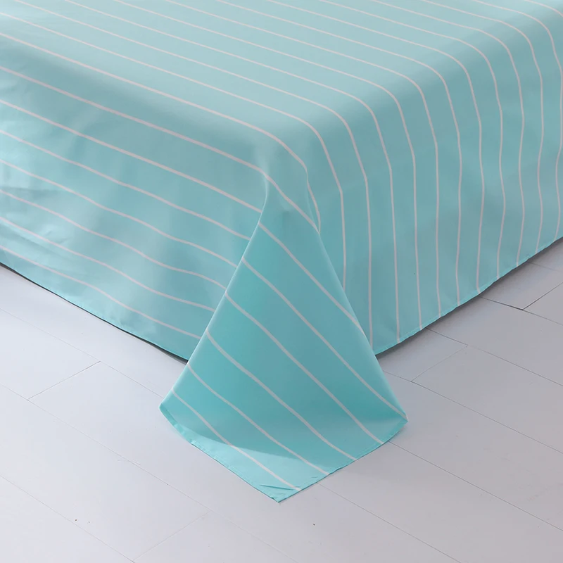 Белый зеленый кактус с принтом Комплект постельного белья в полоску постельное