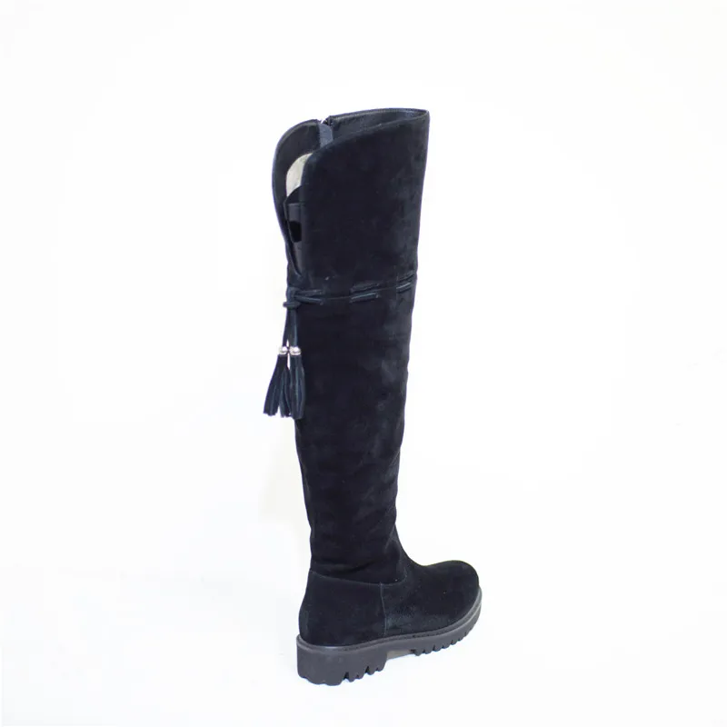 Pritivimin/FN84 женская замшевая обувь bottes femme зимняя теплая ручной работы с подкладкой