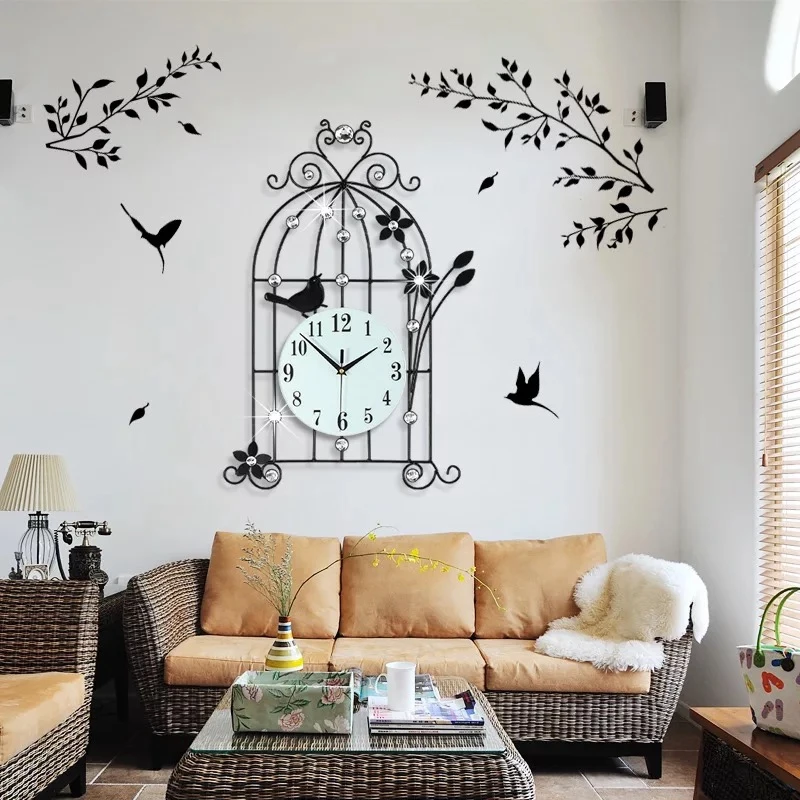 3D большие настенные часы современный дизайн домашний декор для гостиной 19 шт.