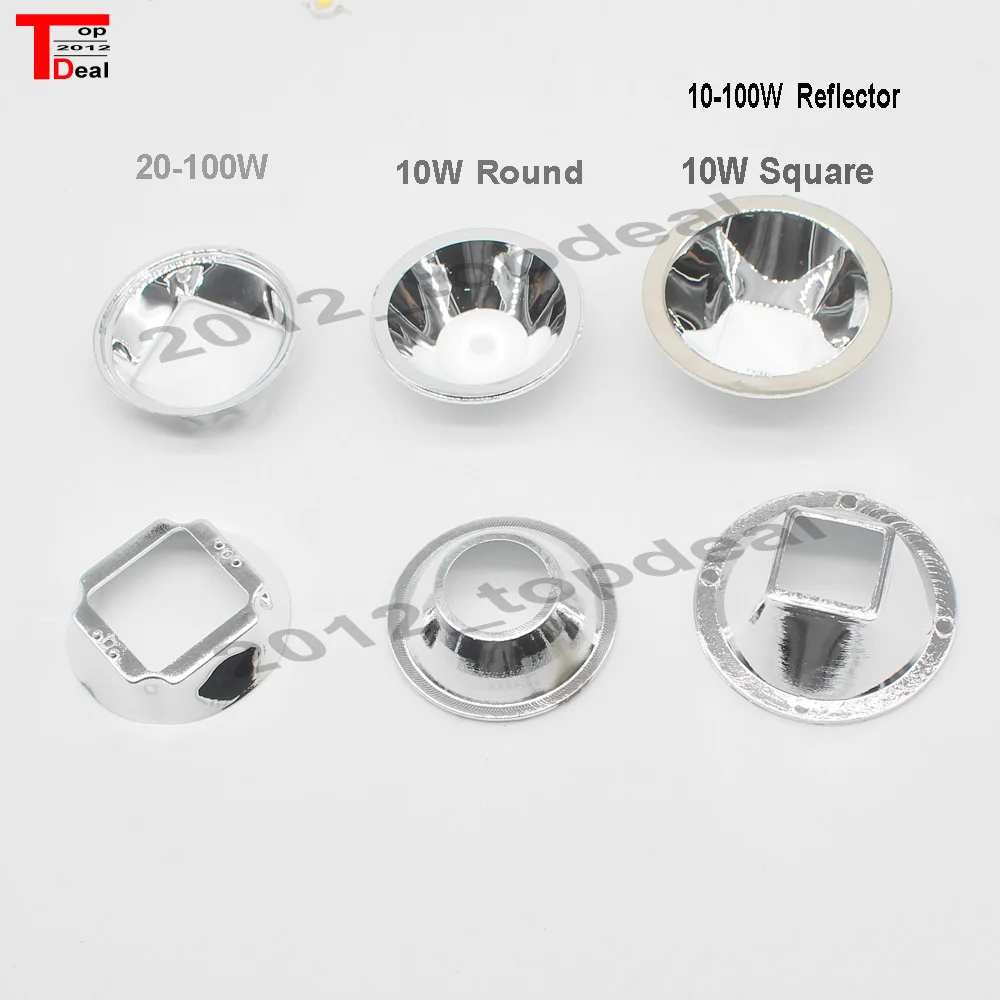10 шт./лот Коллиматор для стеклянных линз 44 мм Вт 20 30 50 100 Вт|led chip 10w lot|100w reflector44mm lens