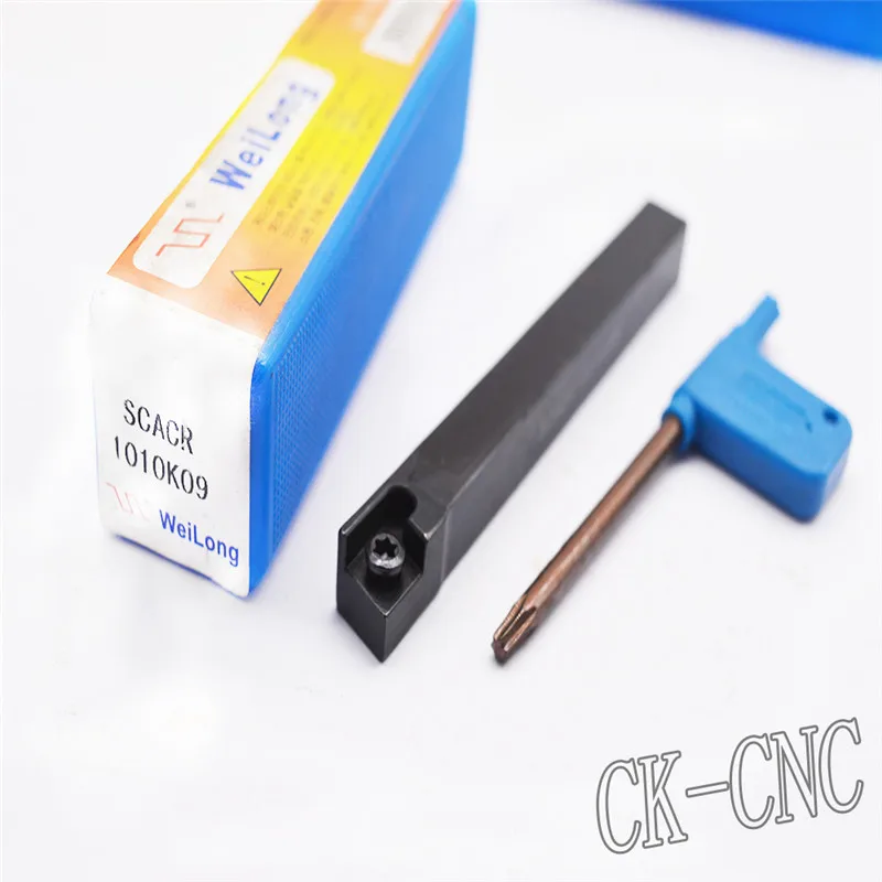

SCACR1010K09 12*12*125mm 80degreeCNC Lathe External Cutting Tool Right Holder For CC**09T3 inserts
