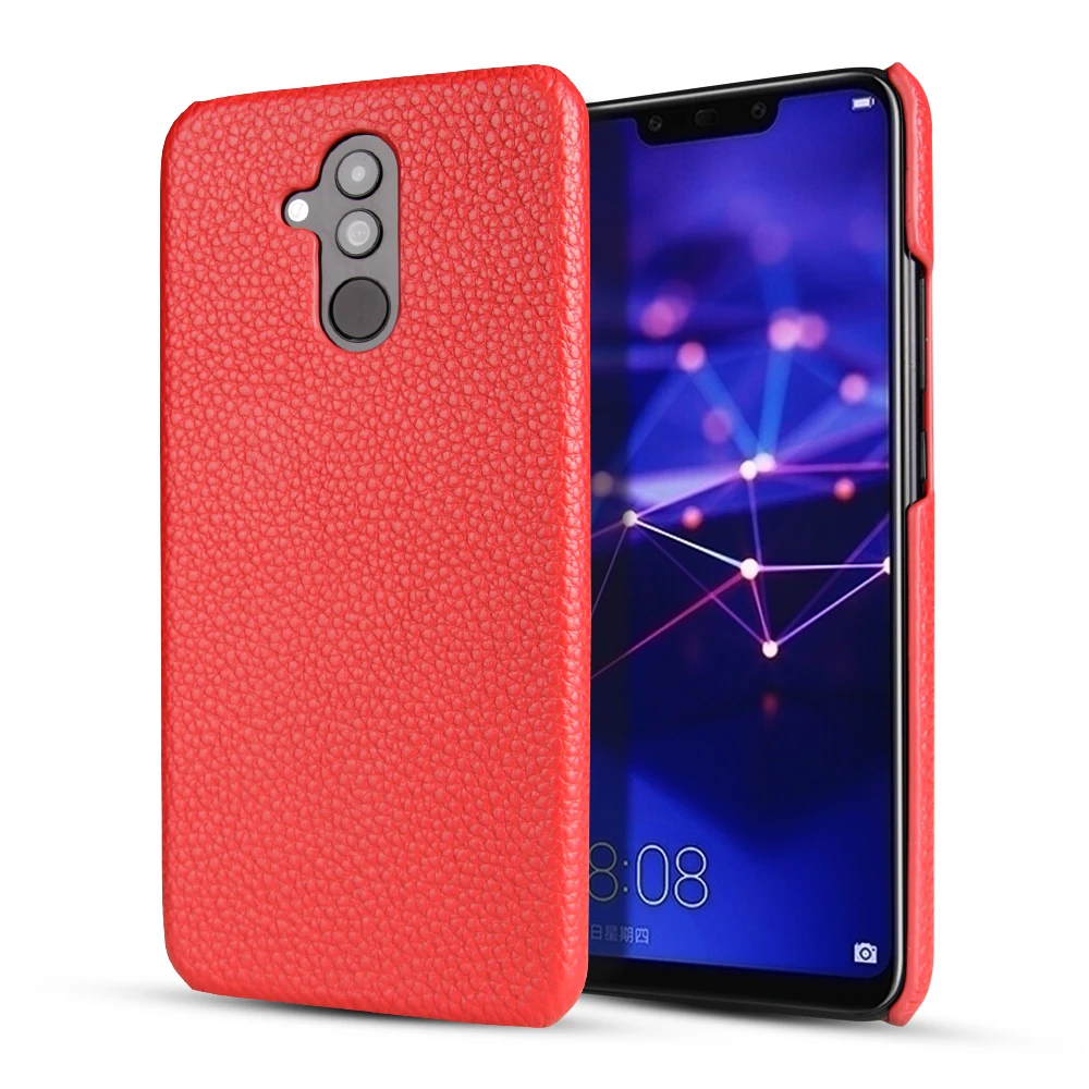 Hunreone личи полоса Высокое качество Роскошный чехол из натуральной кожи для huawei mate 20 20 Pro mate 20X mate 20 Lite mate RS