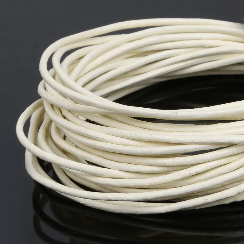 5M 1.5mm 100% Real Leather Jewelry Cord String Beading Cords DIY Accessories for Necklace Bracelet Material Supplies | Украшения и