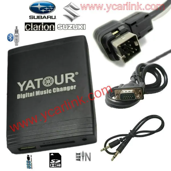 USB SD AUX адаптер для OEM Clarion РАДИО Subaru LEGACY BL5 Макинтош 13 Pin CE NET|MP3-плеер авто| |