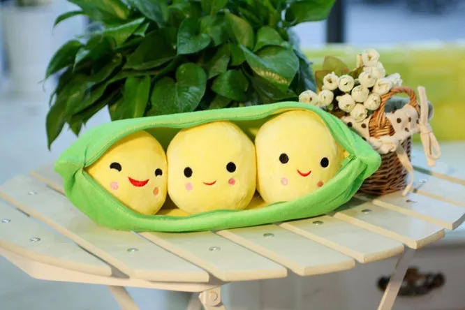 Бесплатная доставка Творческий горох подушка милые Гороховая поясничная