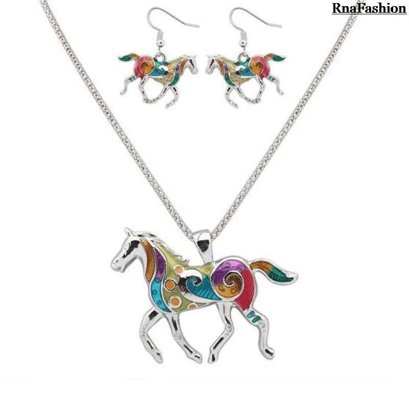 RNAFASHION ювелирные изделия ожерелье с подвеской в виде лошади африканские