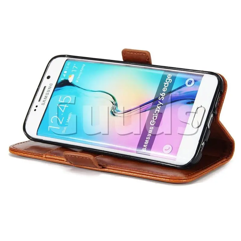Guuds для Samsung S6 S6Edge чехол телефона сумка роскошный искусственная кожа Crazy Horse