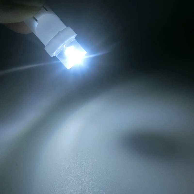 10 шт. T10 автомобильный Белый светодиодный 194 168 SMD W5W клиновидный боковой