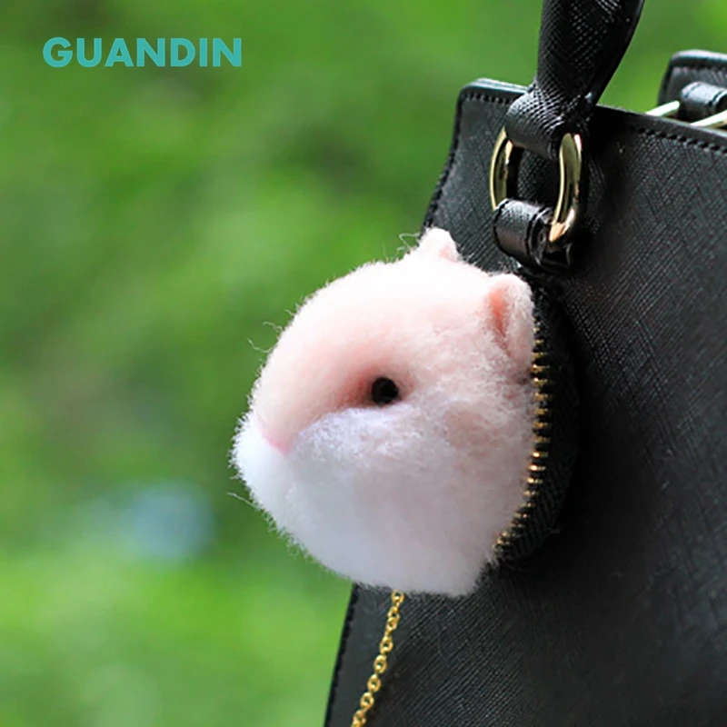 GuanDin необработанный кошачий домашний хомяк сумка на молнии подвесная шерстяная