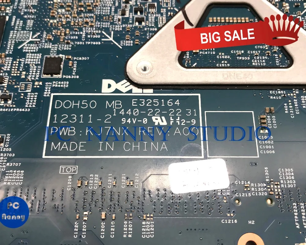 ПК Няня для Dell Inspiron 15 7537 материнская плата i7-4500U 02KN1H 2KN1H 12311-2 протестирована |