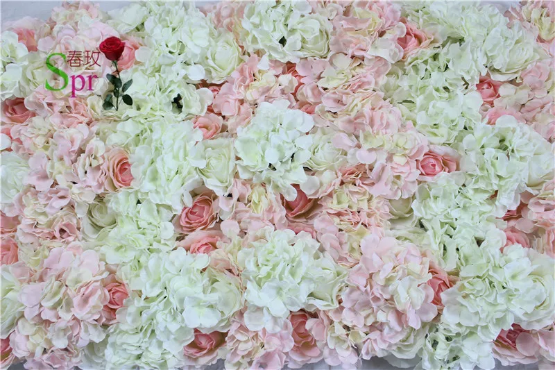 

SPR Pink series artificial rose wedding flower wall backdrop road lead flower table centerpiece flower ball for party market