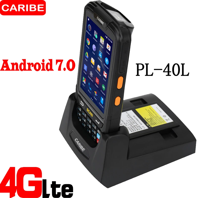 CARIBE 1D 2D сканер штрих кода телефон LF 125K PDA RFID планшетный ПК Android 7 0|android 2d barcode scanner|2d