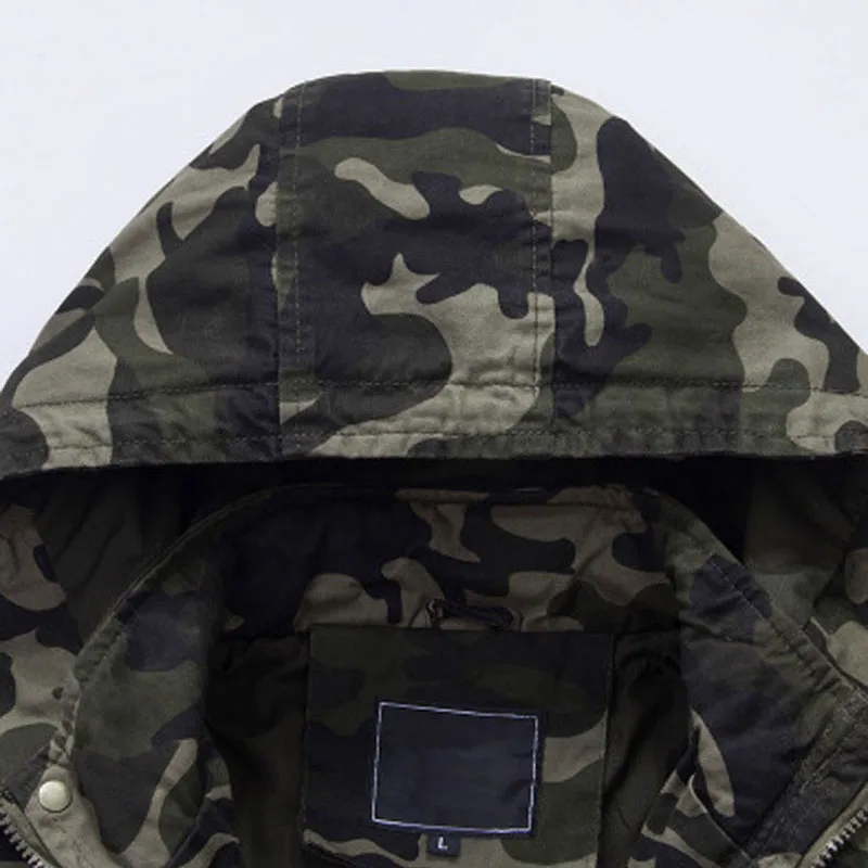 TANGNEST Hooded Jacket Army Green New Design Hot Selling Camoiflage Men Jackets Veste Homme Trendy 2 Colors MWJ1783 | Мужская одежда