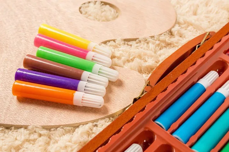 150 шт. Детский Цветной Карандаш Набор для рисования художественный маркер набор в