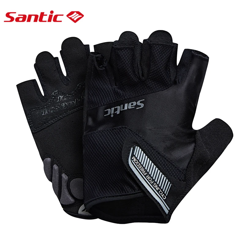 Велосипедные короткие перчатки Santic для мужчин и женщин летние дышащие
