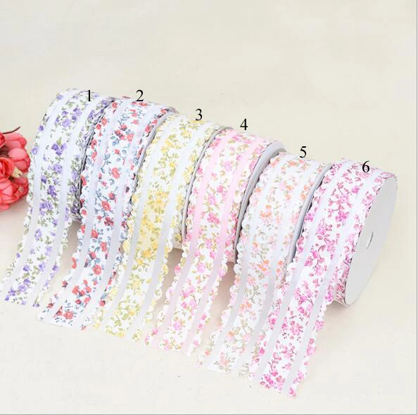 Лента из органзы с цветочным краем 3 8 см х 20 ярдов 6 цветов|organza lace ribbon|lace organzalace ribbon