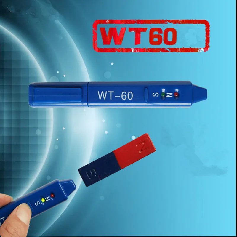

WT-60 измеритель радиации Гаусс Магнитный Детектор Pen WT60 определительные магниты класс s измеритель Северный Южный детектор