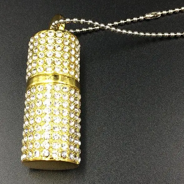 Модная цепочка-ожерелье с кристаллами 8 гб/16 гб/32 гб USB 3 0 флэш-накопитель 64