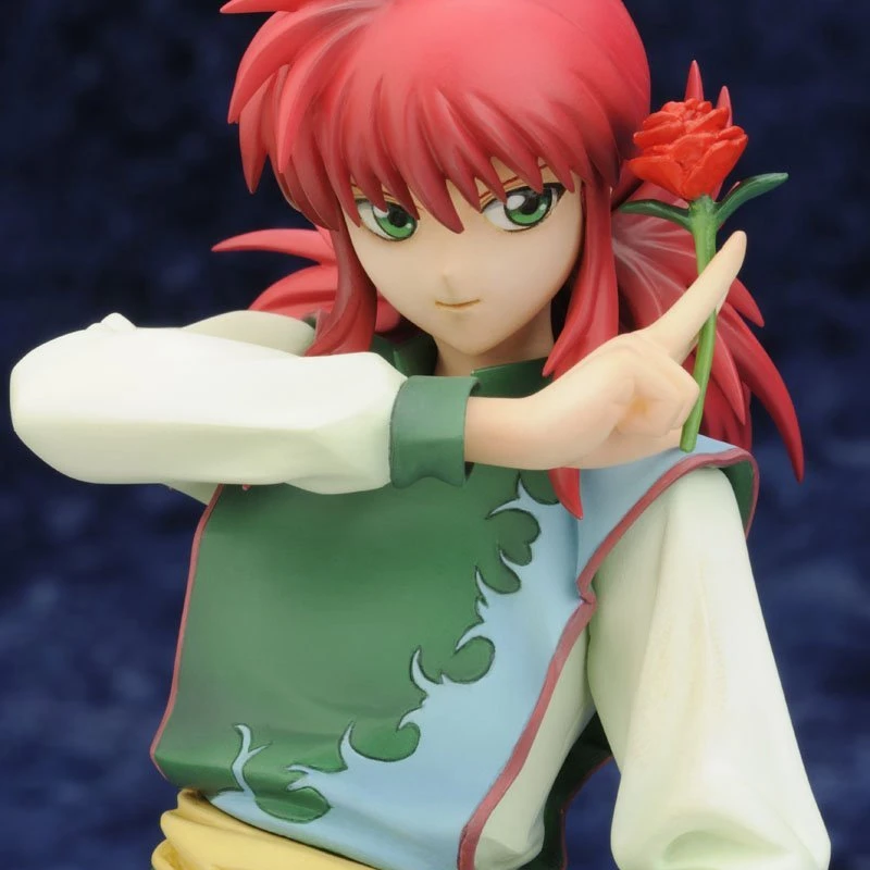 Аниме Yu yu Hakusho фигурка Коллекция Модель Kurama с розой Whip 1/8 Масштаб для маленьких