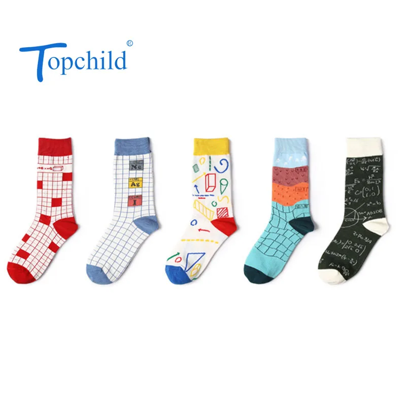 Фото Topchild счастливый учебник носки движения носок в стиле ретро счастливые модные Topchild счастливый учебник носки движения носок в стиле ретро счастливые модные