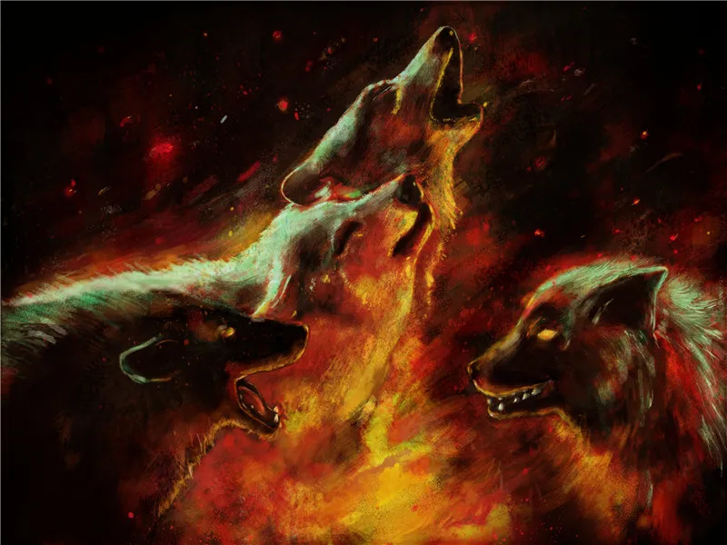 

NEW forest wolf 5d Diamond Mosaic full Diamond Painting Cross Stitch Diamond Embroidery Animal Pattern rhinestone decoration