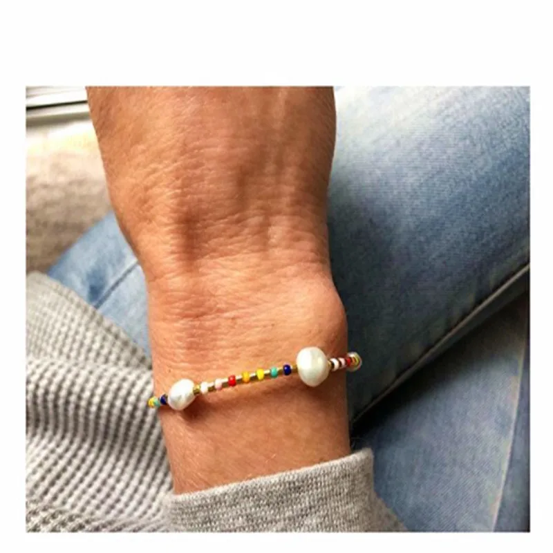 Bijoux MAJORCA Набор браслетов, набор, цветной бисер, женский, бохо, Пресноводный Жемчуг, solo, аксессуары, coquillage wrap BRACELET