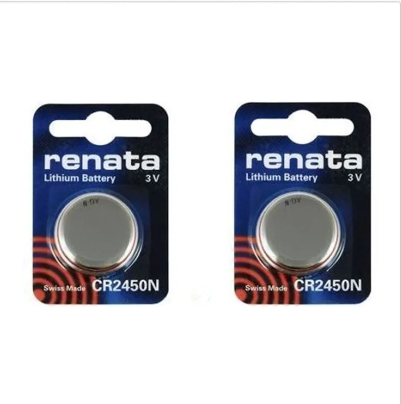 20 шт./лот renata литиевая батарея CR2450 CR2450N 3V оригинальный бренд 2450 аккумуляторы