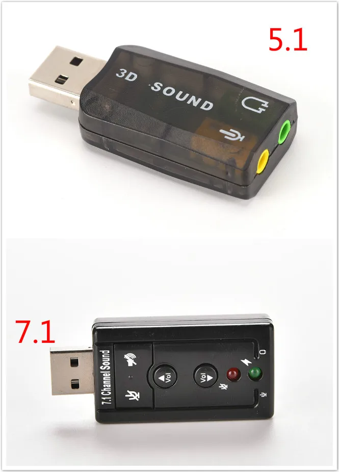 Внешняя звуковая карта USB аудио адаптер Виртуальный 5 1/7 1 ch 2 0 микрофон динамик
