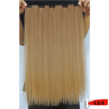 #6 Wjlzz5050/1 p Xi. Rocks синтетические 20 дюймов Ombre ClipIn волосы для наращивания длинные прямые накладные парики для наращивания шиньоны для женщин парик - Цвет: #6
