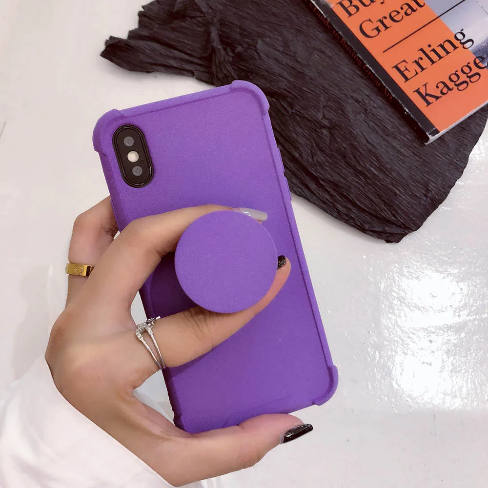 Встроенная шерсти бархатной текстурой краски pc чехол для iphone 7 8 X coque матовая