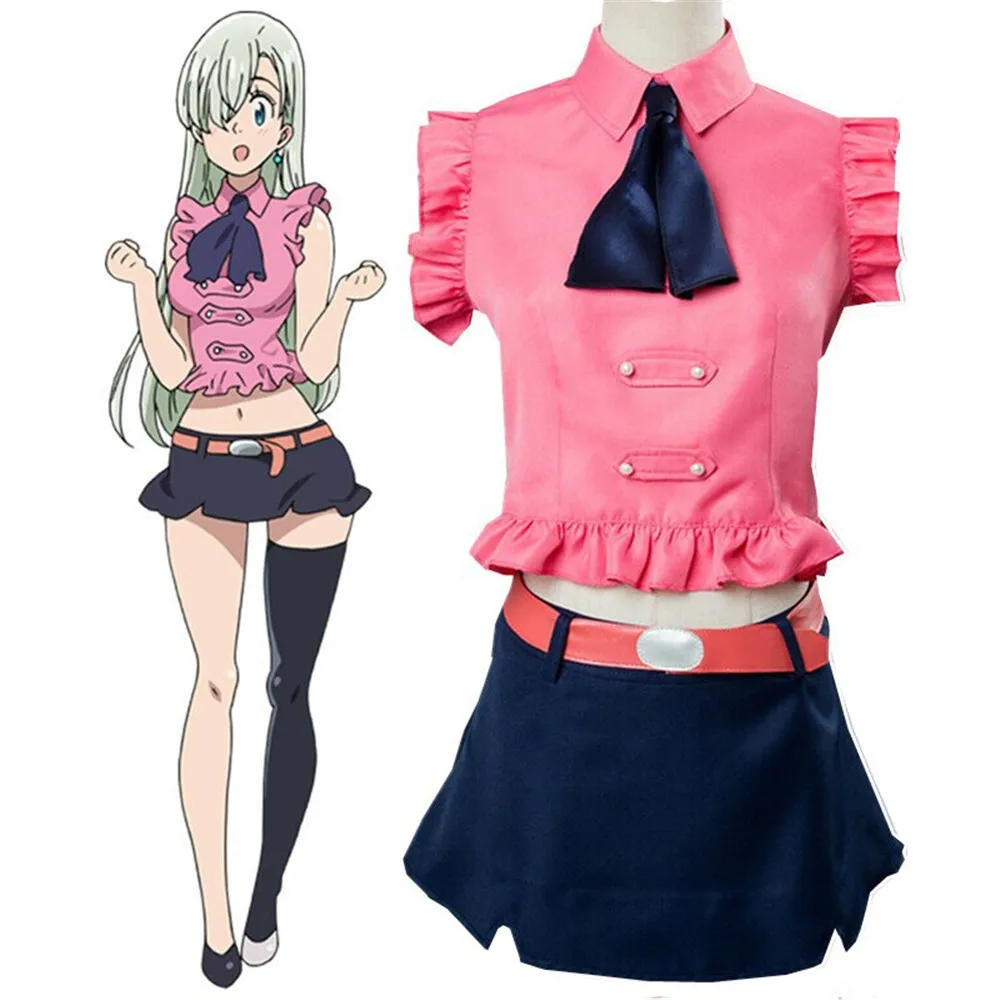 The Seven Deadly Sins Elizabeth Liones косплей костюм японского аниме Nanatsu No Taizai Униформа наряд