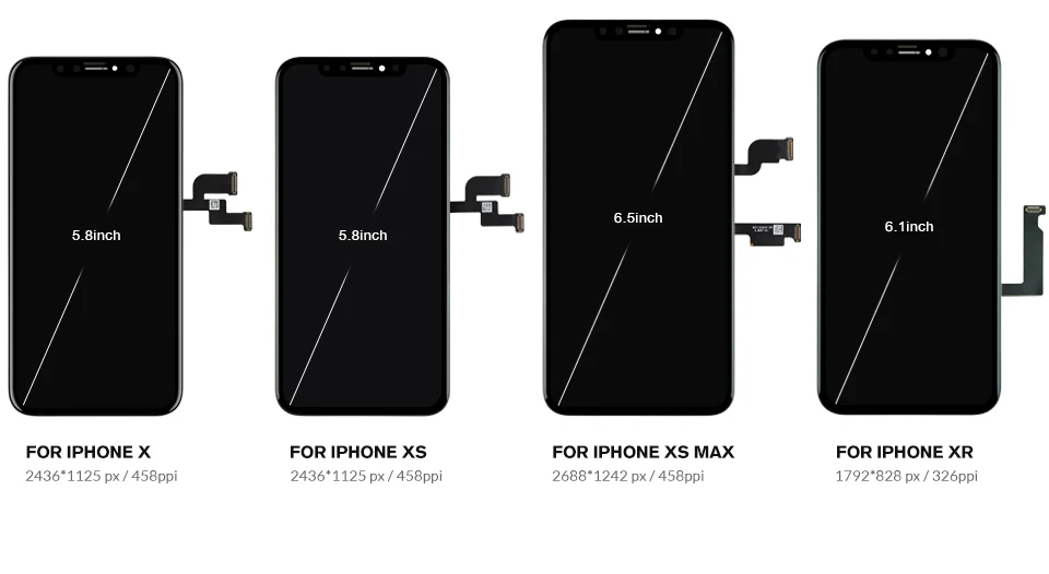 Для iPhone X XS MAX XR ЖК-дисплей сенсорный дигитайзер для сборки мобильного телефона замена тест без битых пикселей лучшее качество