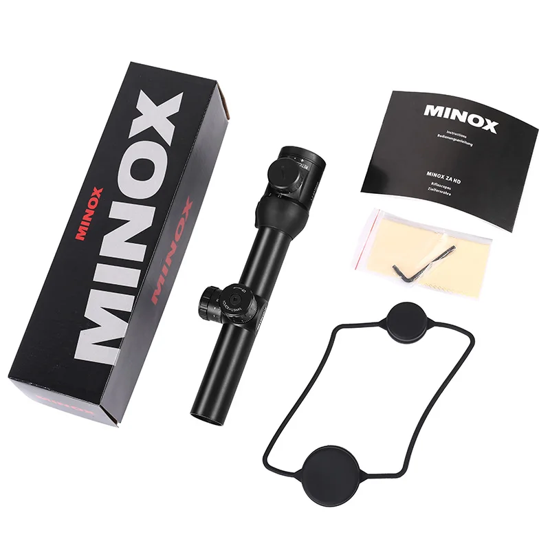 MINOX HD 1.2-6X24IR Compact Tactical Scope Lockable Turrets Long Eye Relief Hunting Riflescope Glass Etched Illuminated Reticle | Спорт и
