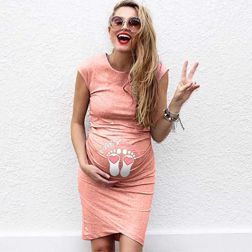 

Women's Short Sleeve Nurse Pregnant Maternity Tops Mother Print T-Shirt Blouse ropa de mujer maternity tops bayan